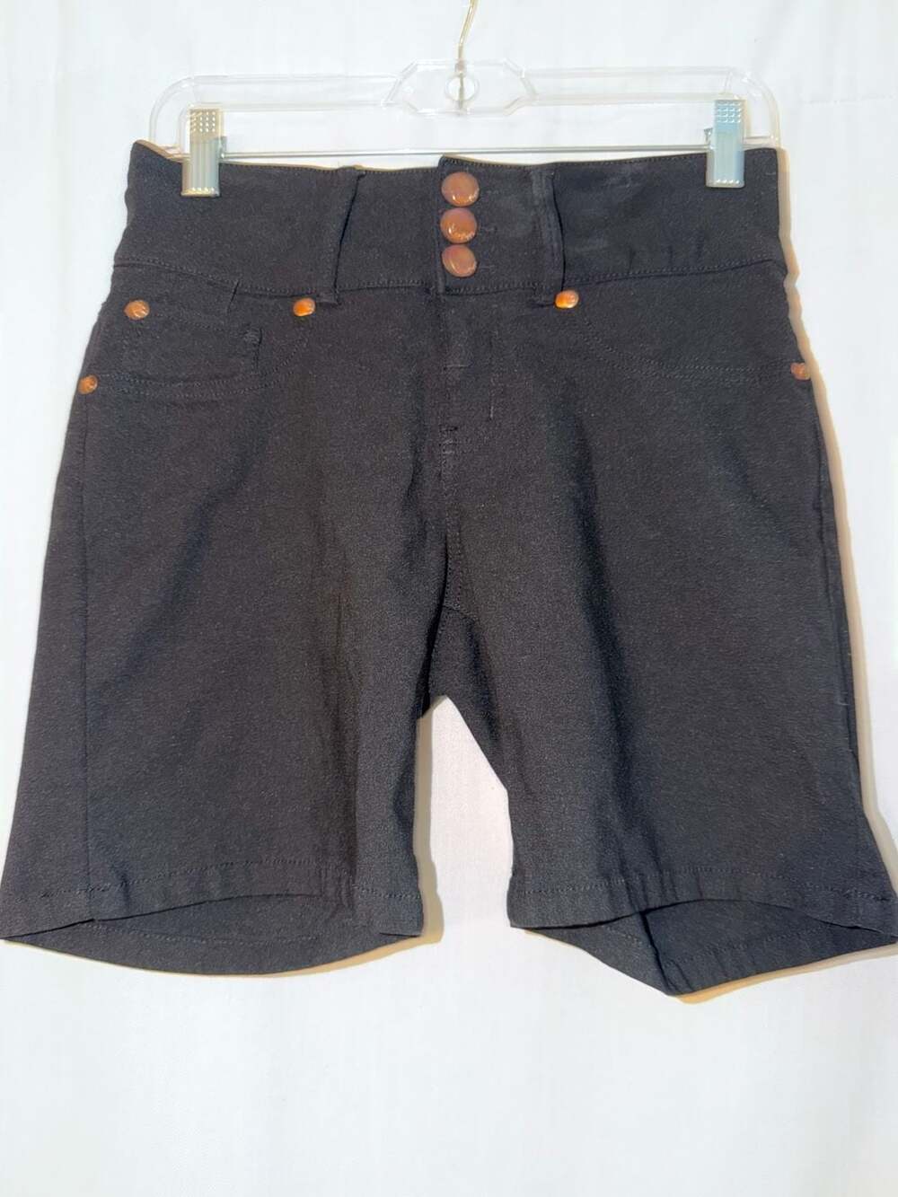 Indigo Poppy Black High-Waisted Shorts Size 6